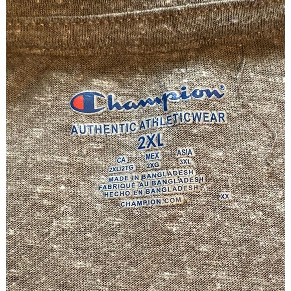 Champion mens 2XL graphic t shirt University of Georiga Tech gray - Picture 6 of 8